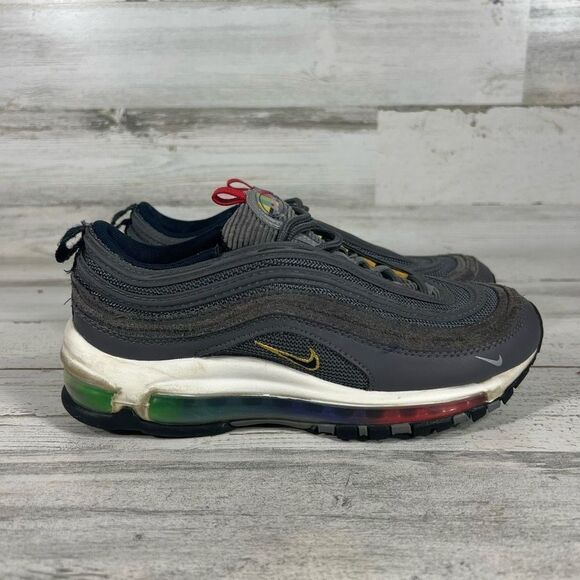Nike Air Max 97 EOI (GS) Lt Graphite Obsidian Sneaker‎ Shoes Size 4.5Y/Women’s 6 - Picture 1 of 7